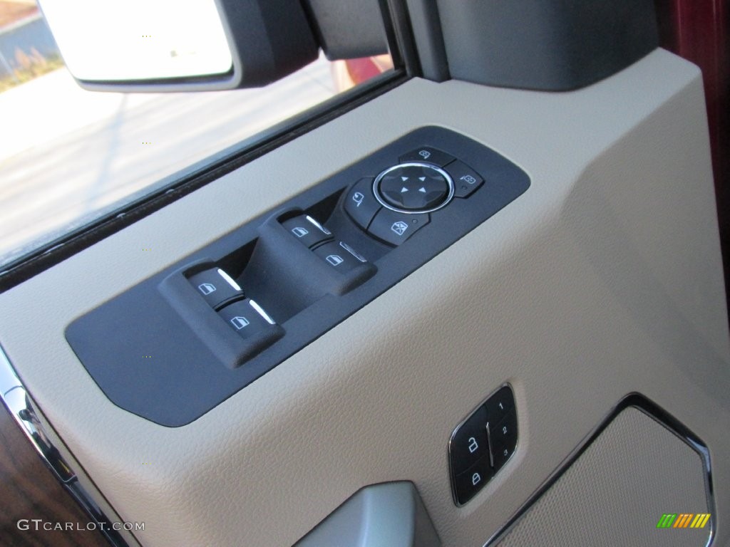 2016 F150 Lariat SuperCrew - Ruby Red / Medium Light Camel photo #19