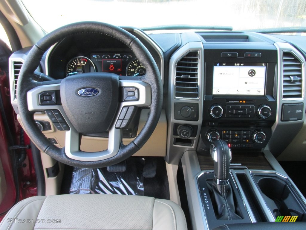 2016 F150 Lariat SuperCrew - Ruby Red / Medium Light Camel photo #22