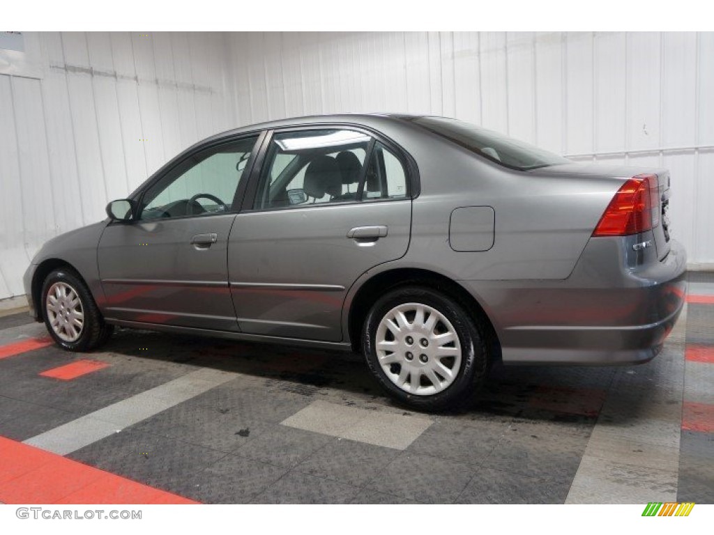 2004 Civic LX Sedan - Magnesium Metallic / Gray photo #11