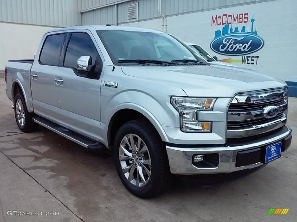 2016 F150 Lariat SuperCrew - Ingot Silver / Black photo #1