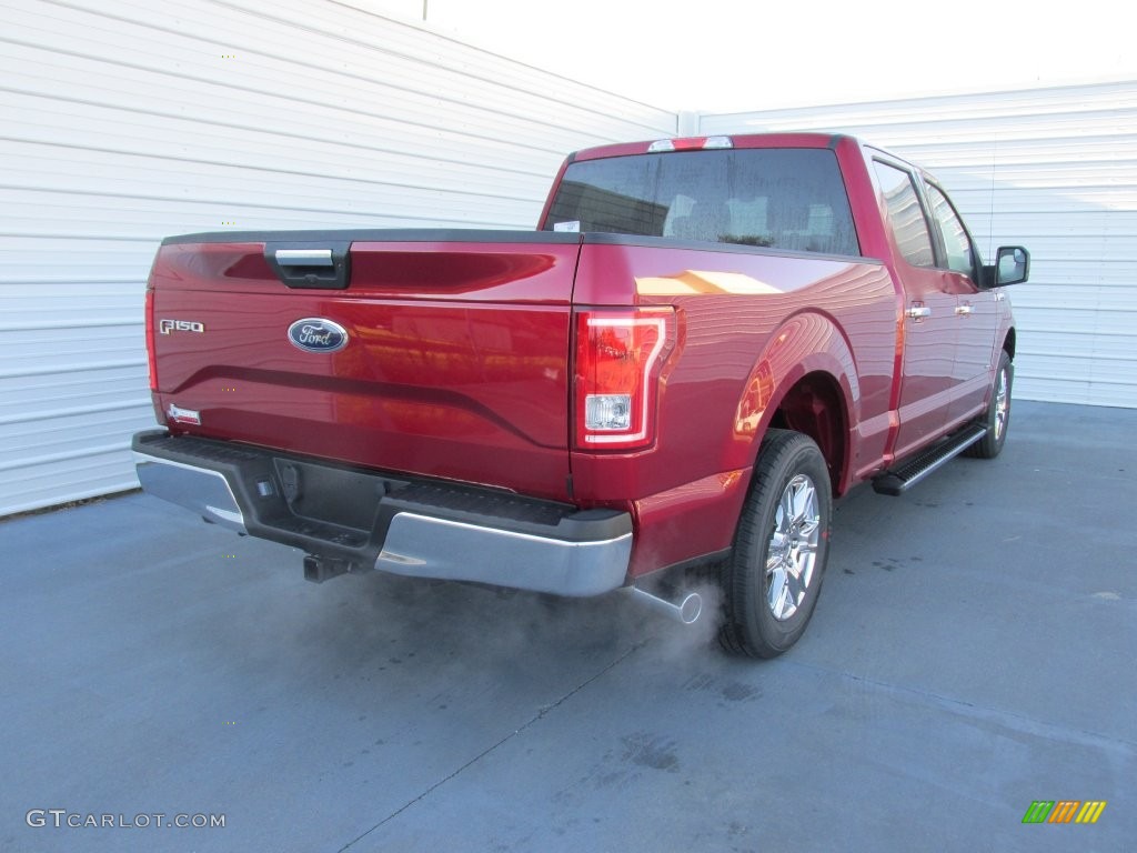 2016 F150 XLT SuperCrew - Ruby Red / Medium Earth Gray photo #4