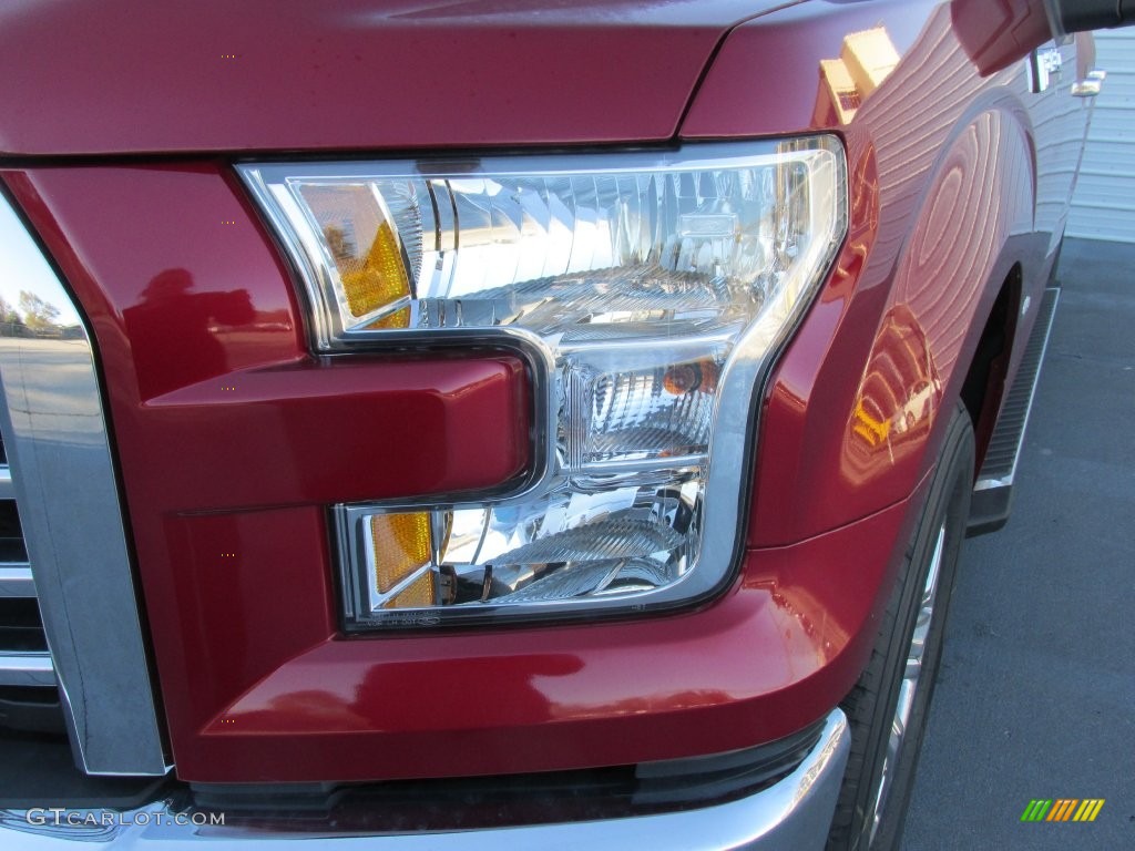 2016 F150 XLT SuperCrew - Ruby Red / Medium Earth Gray photo #9