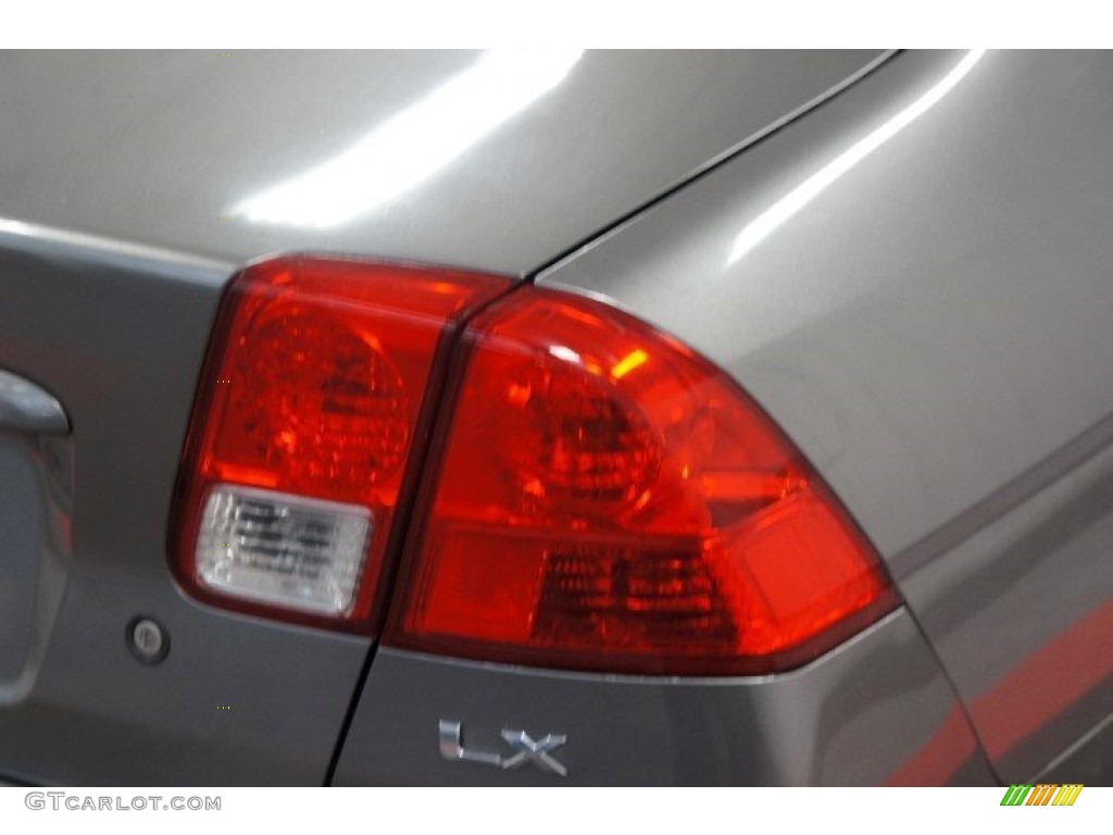 2004 Civic LX Sedan - Magnesium Metallic / Gray photo #61