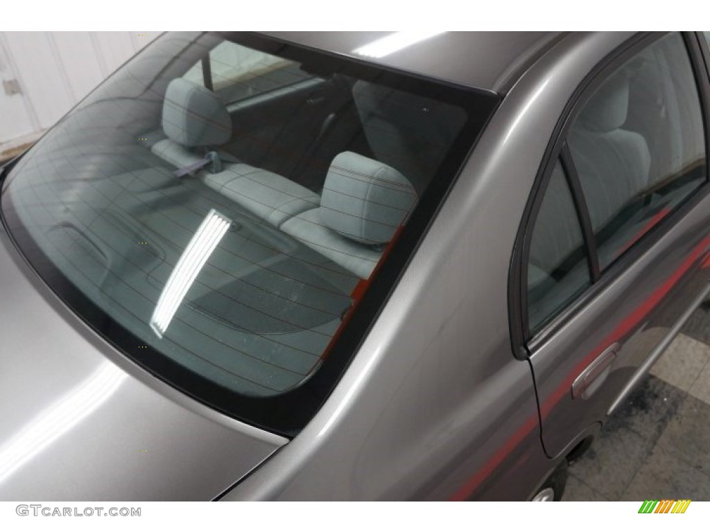 2004 Civic LX Sedan - Magnesium Metallic / Gray photo #82