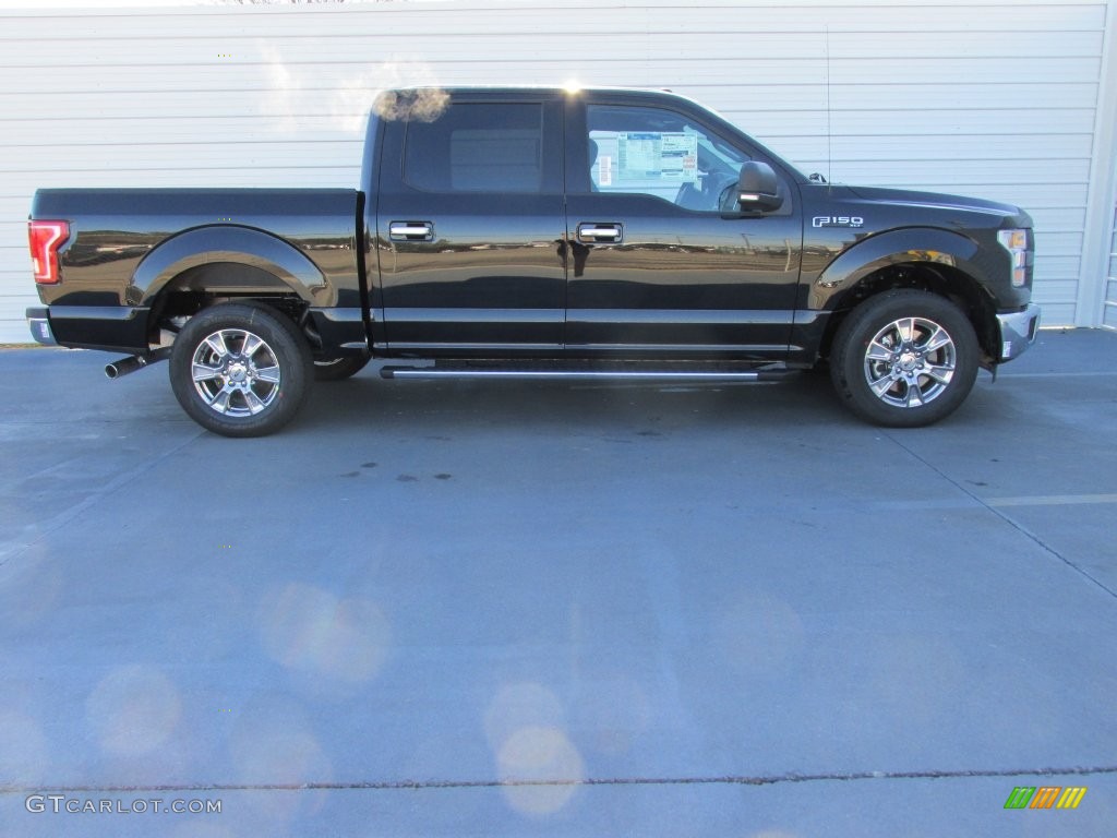 2016 F150 XLT SuperCrew - Shadow Black / Medium Earth Gray photo #3