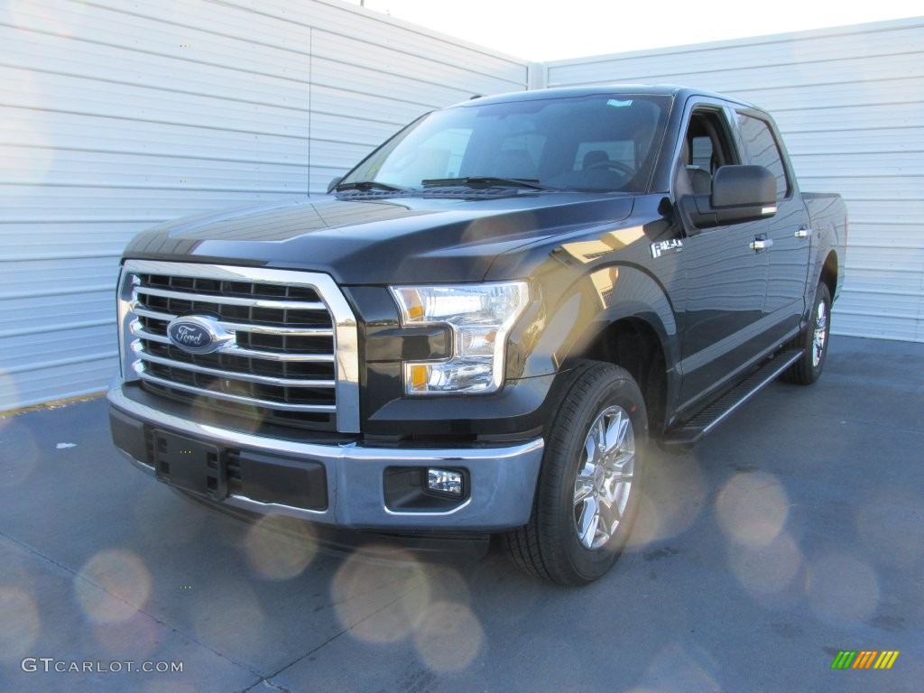 2016 F150 XLT SuperCrew - Shadow Black / Medium Earth Gray photo #7