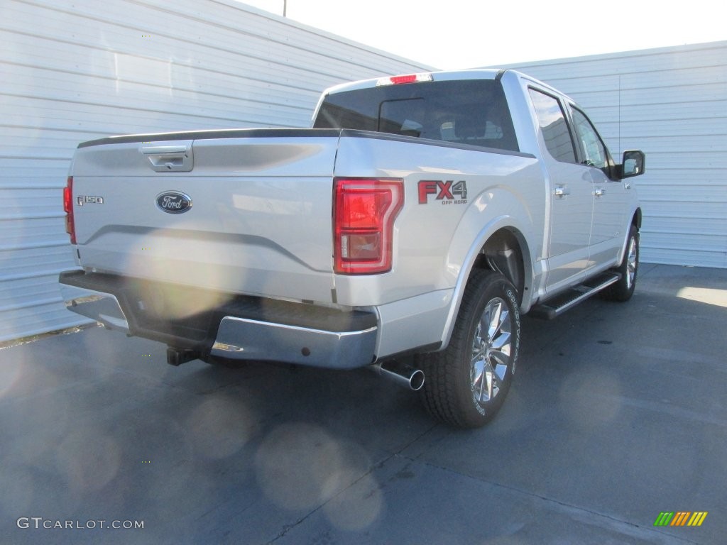 2016 F150 Lariat SuperCrew 4x4 - Ingot Silver / Black photo #4