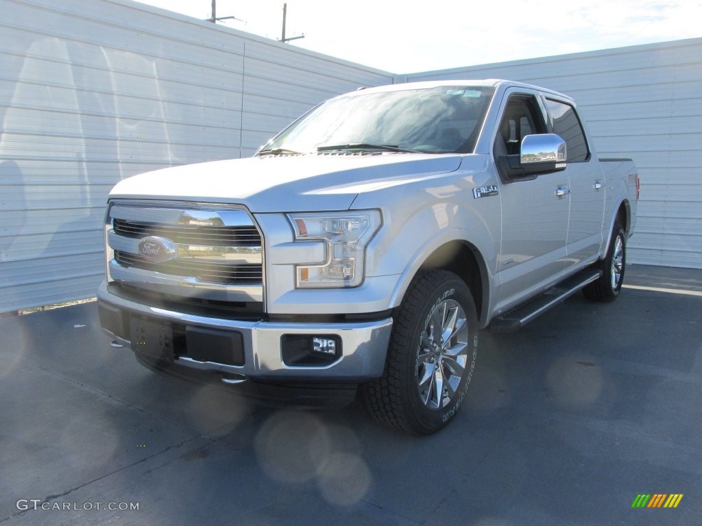 2016 F150 Lariat SuperCrew 4x4 - Ingot Silver / Black photo #7