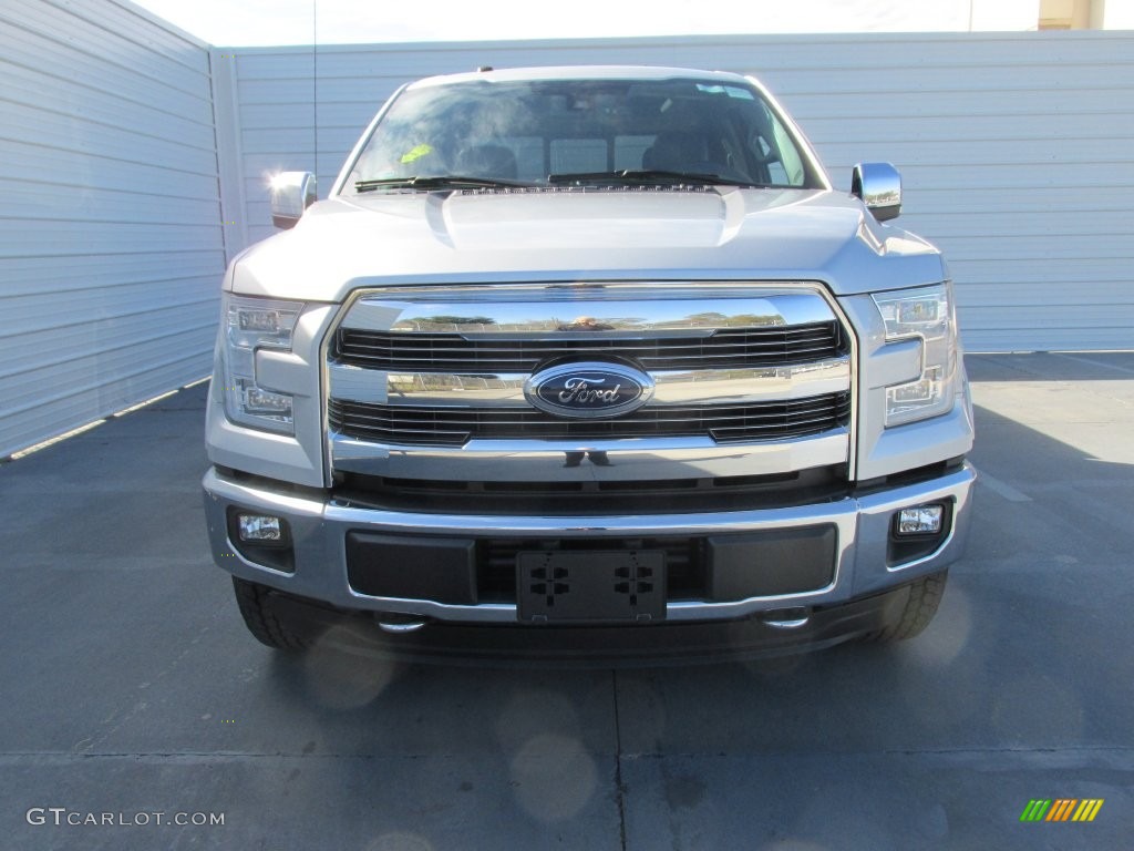 2016 F150 Lariat SuperCrew 4x4 - Ingot Silver / Black photo #8