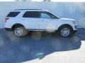 2016 White Platinum Metallic Tri-Coat Ford Explorer XLT  photo #3