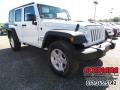 2016 Bright White Jeep Wrangler Unlimited Sport 4x4  photo #4