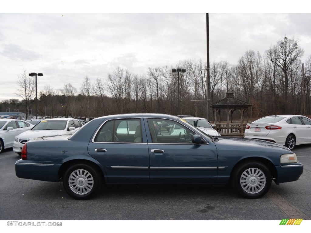 2007 Grand Marquis LS - Light Ice Blue Metallic / Light Camel photo #2