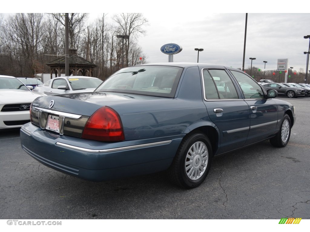 2007 Grand Marquis LS - Light Ice Blue Metallic / Light Camel photo #3