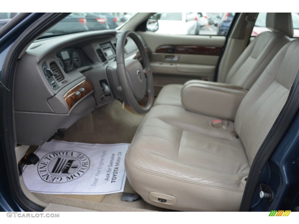 2007 Grand Marquis LS - Light Ice Blue Metallic / Light Camel photo #10