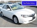 Satin White Pearl 2010 Subaru Impreza 2.5i Premium Sedan