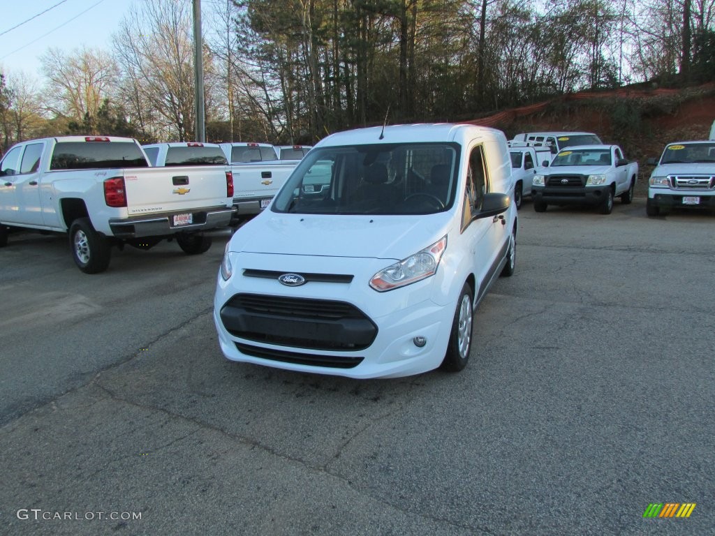 Frozen White Ford Transit Connect