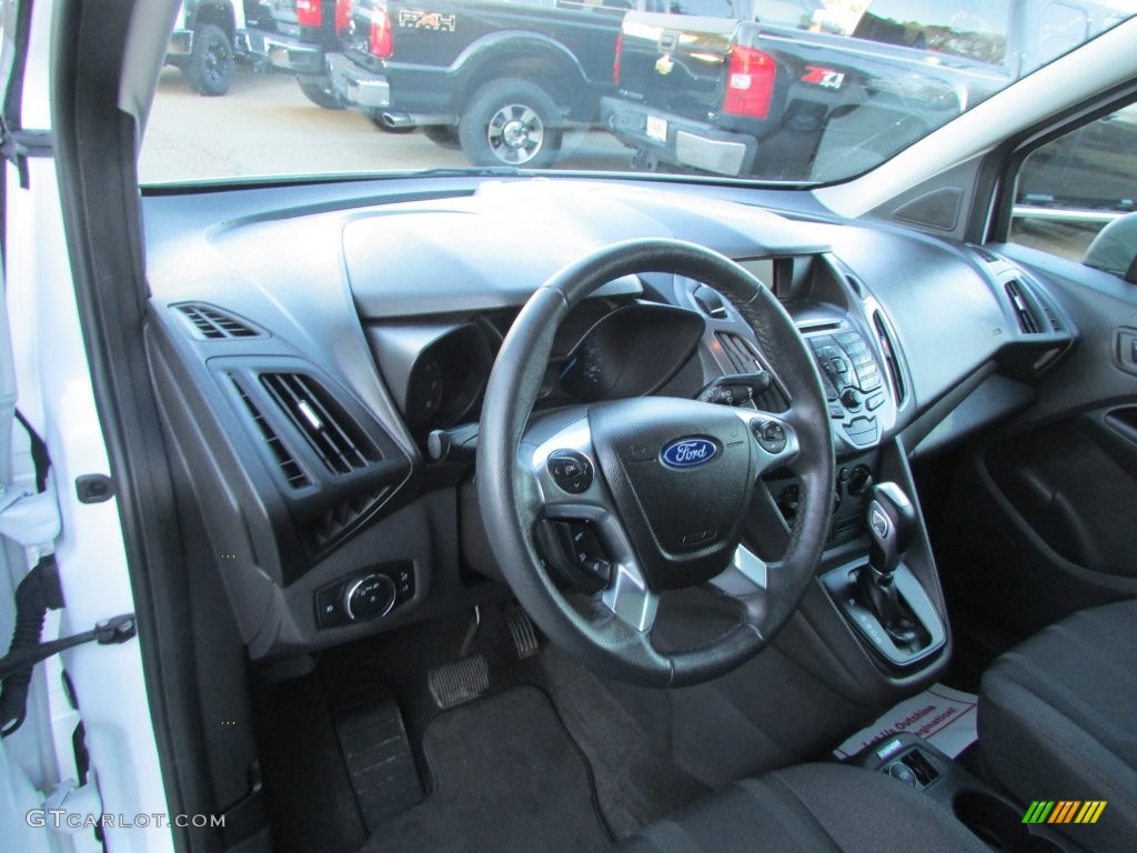 2014 Transit Connect XLT Van - Frozen White / Charcoal Black photo #38