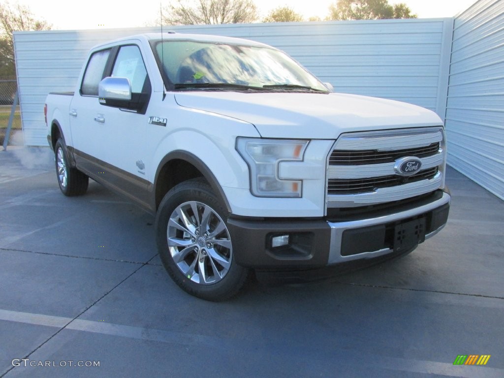 2016 F150 King Ranch SuperCrew - White Platinum / King Ranch Java photo #1