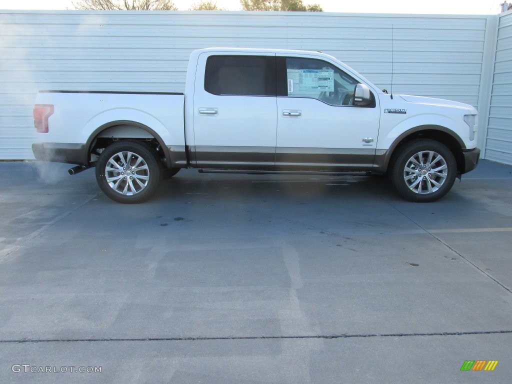 2016 F150 King Ranch SuperCrew - White Platinum / King Ranch Java photo #3