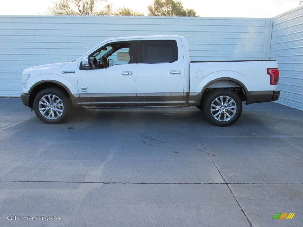 2016 F150 King Ranch SuperCrew - White Platinum / King Ranch Java photo #6