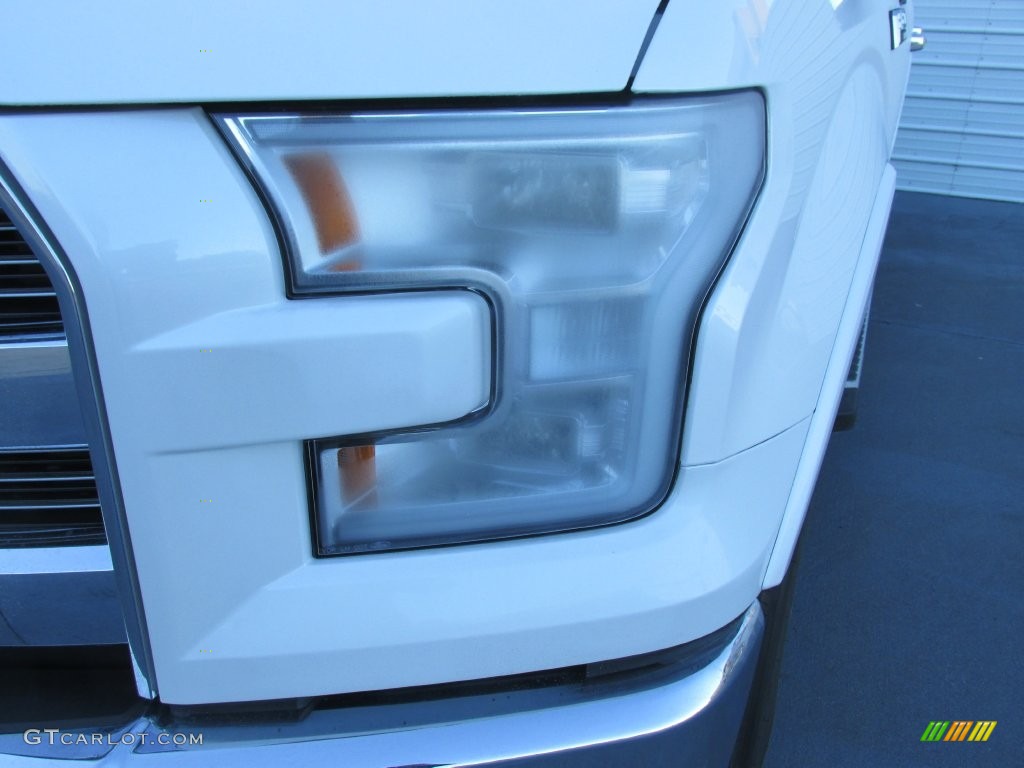 2016 F150 Lariat SuperCrew - White Platinum / Black photo #9