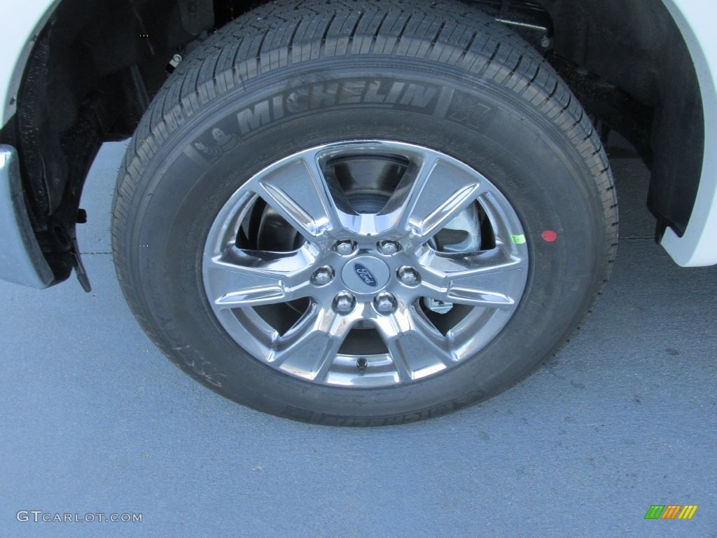 2016 F150 Lariat SuperCrew - White Platinum / Black photo #11