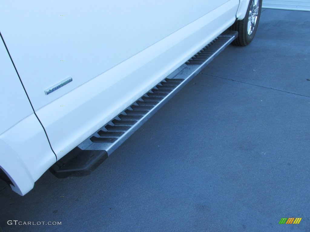 2016 F150 Lariat SuperCrew - White Platinum / Black photo #12