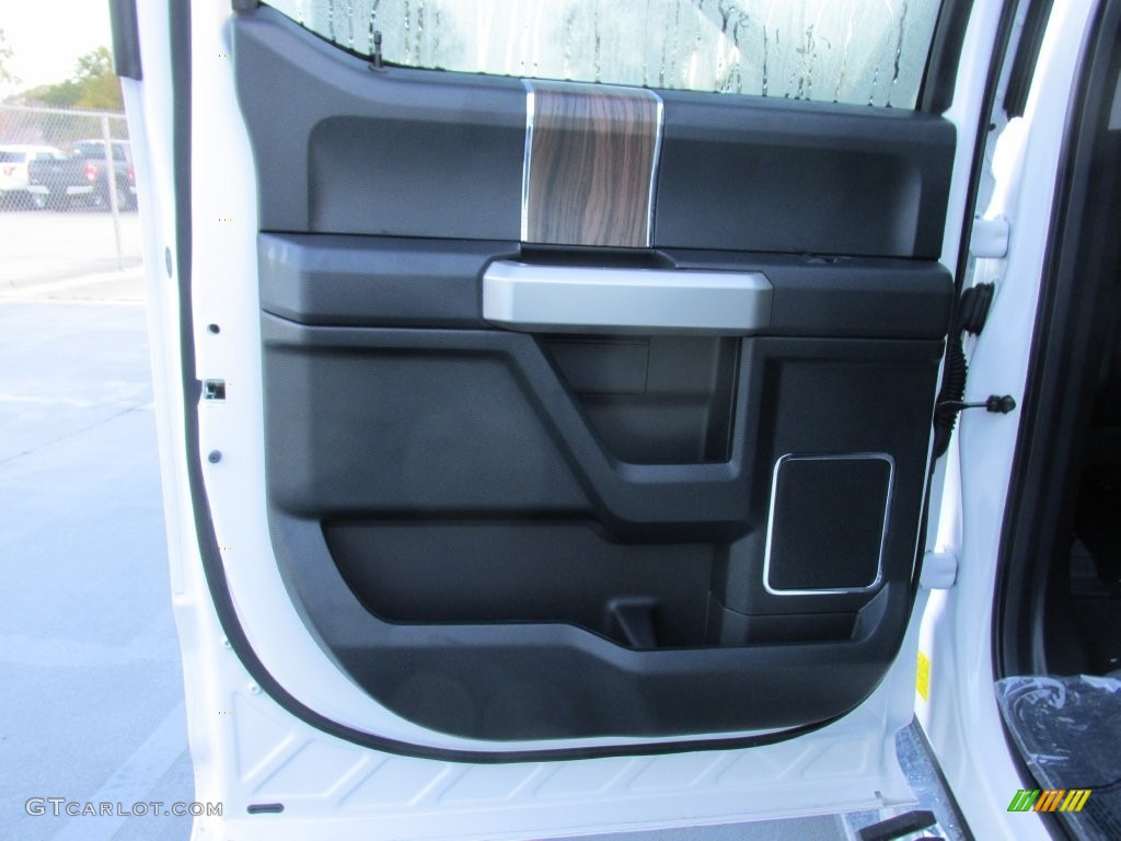 2016 F150 Lariat SuperCrew - White Platinum / Black photo #17