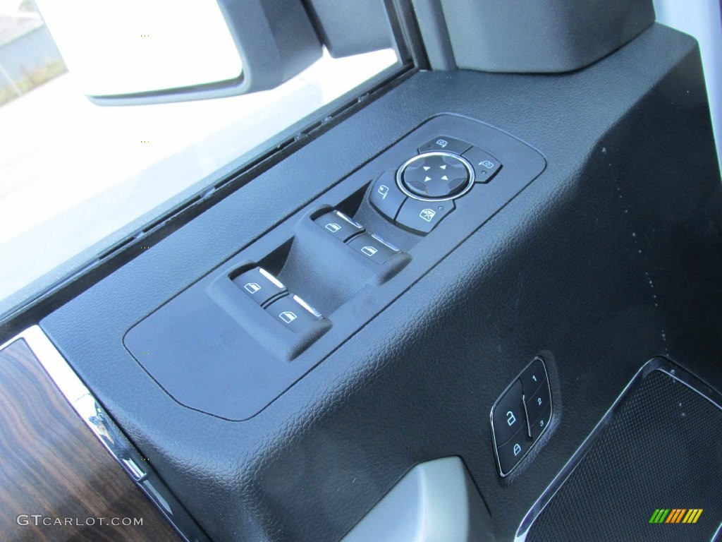 2016 F150 Lariat SuperCrew - White Platinum / Black photo #20