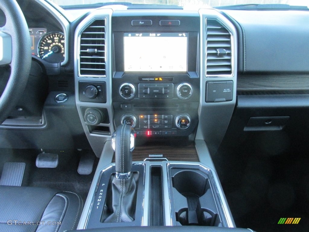 2016 F150 Lariat SuperCrew - White Platinum / Black photo #25