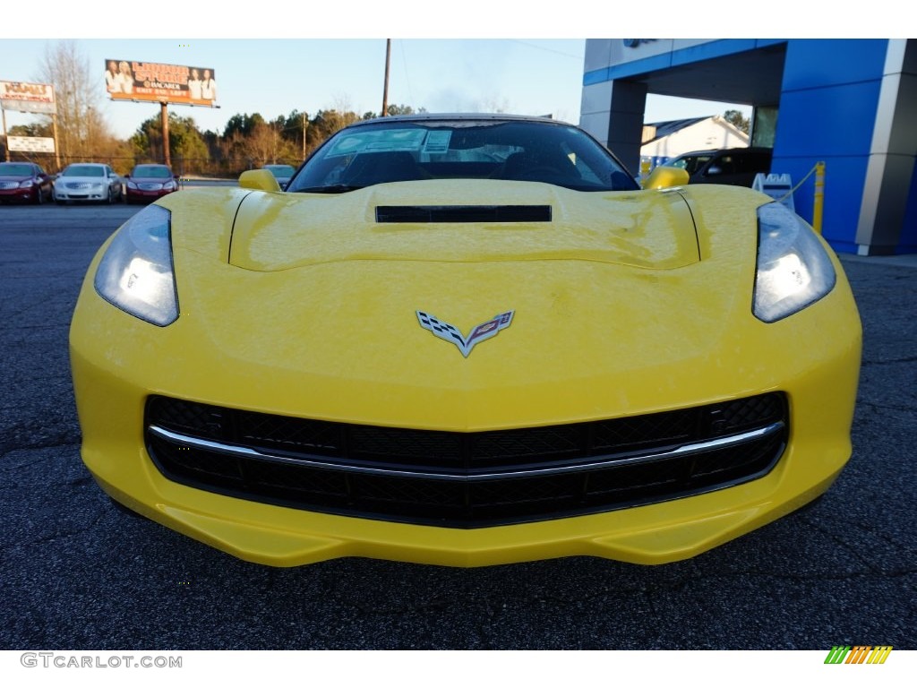 2016 Corvette Stingray Convertible - Corvette Racing Yellow Tintcoat / Jet Black photo #2