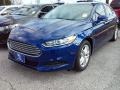 2016 Deep Impact Blue Metallic Ford Fusion SE  photo #6