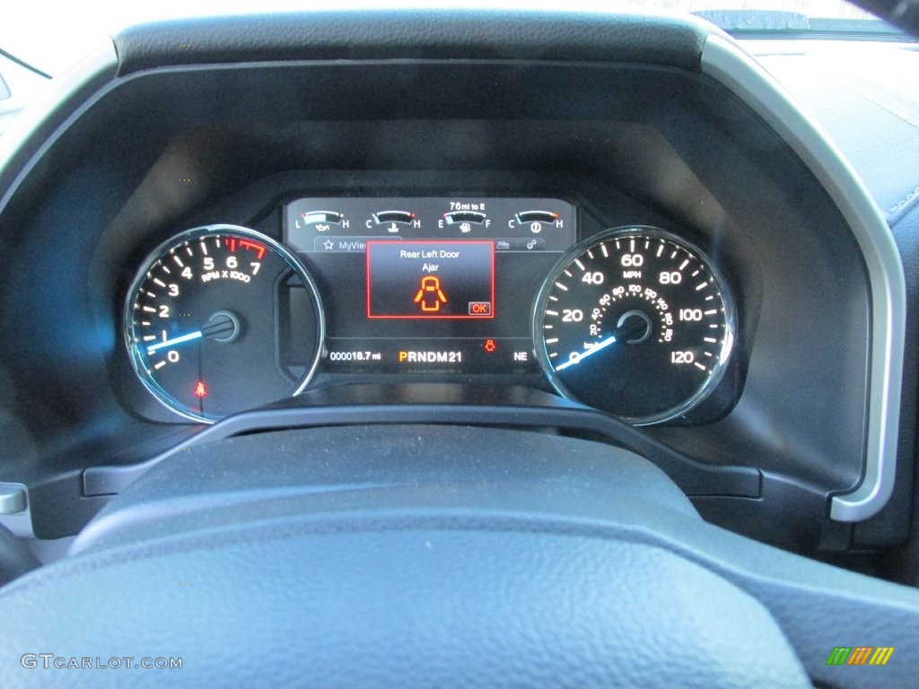 2016 F150 Lariat SuperCrew - White Platinum / Black photo #34