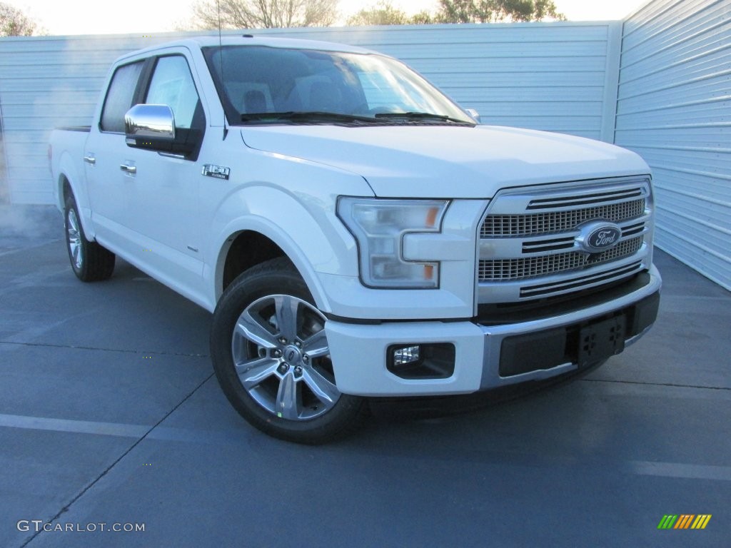 2016 F150 Platinum SuperCrew - White Platinum / Platinum Black photo #2