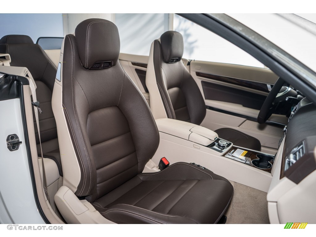 Espresso Brown/Silk Beige Interior 2016 Mercedes-Benz E 400 Cabriolet Photo #110037549