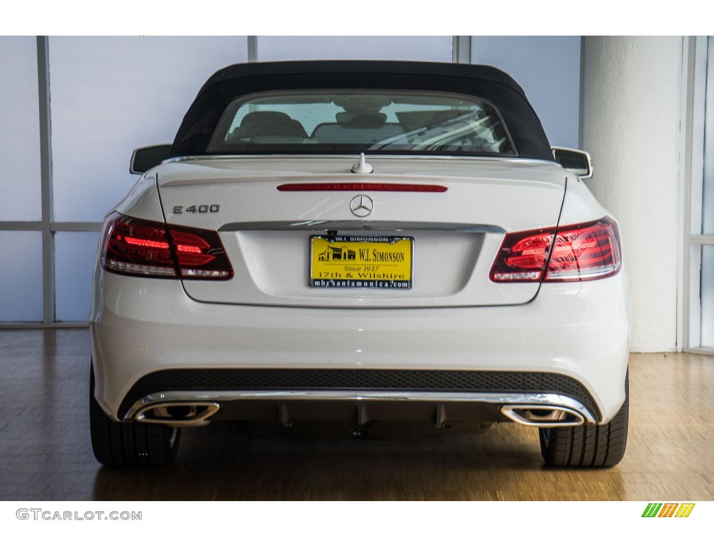 2016 E 400 Cabriolet - Polar White / Espresso Brown/Silk Beige photo #4