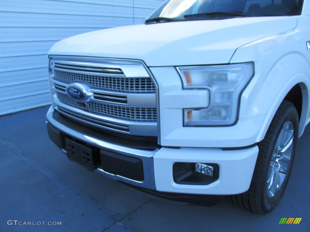 2016 F150 Platinum SuperCrew - White Platinum / Platinum Black photo #10