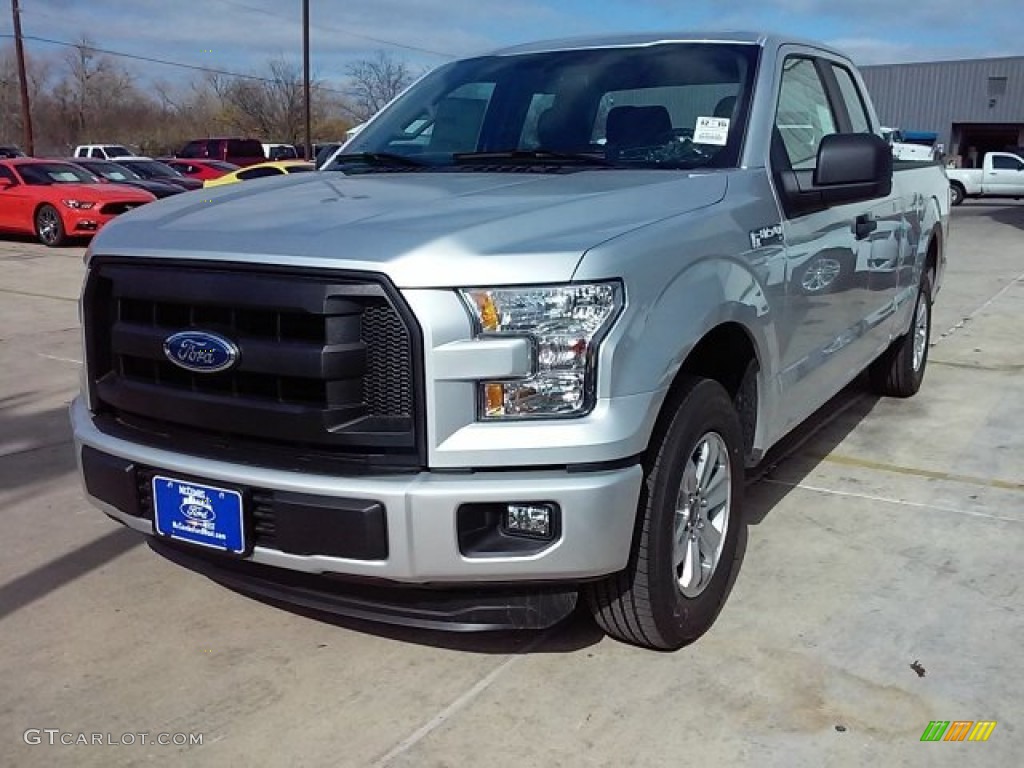 2016 F150 XL SuperCab - Ingot Silver / Medium Earth Gray photo #7