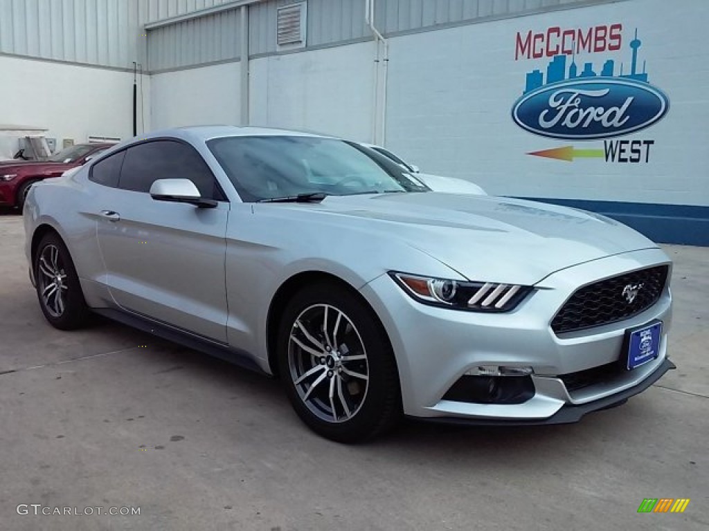 2016 Mustang EcoBoost Premium Coupe - Ingot Silver Metallic / Ebony photo #1