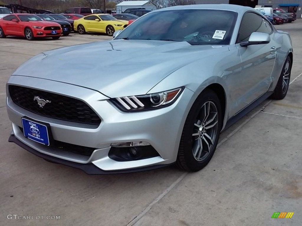 2016 Mustang EcoBoost Premium Coupe - Ingot Silver Metallic / Ebony photo #7