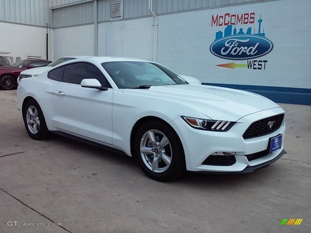 2016 Mustang V6 Coupe - Oxford White / Ebony photo #1