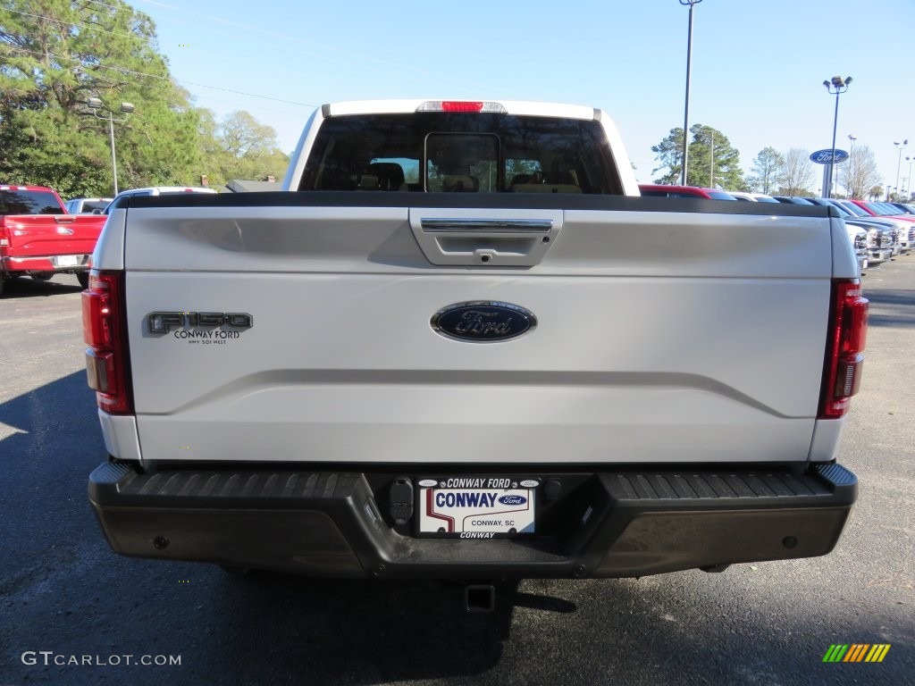 2016 F150 Lariat SuperCrew 4x4 - Oxford White / Medium Light Camel photo #4