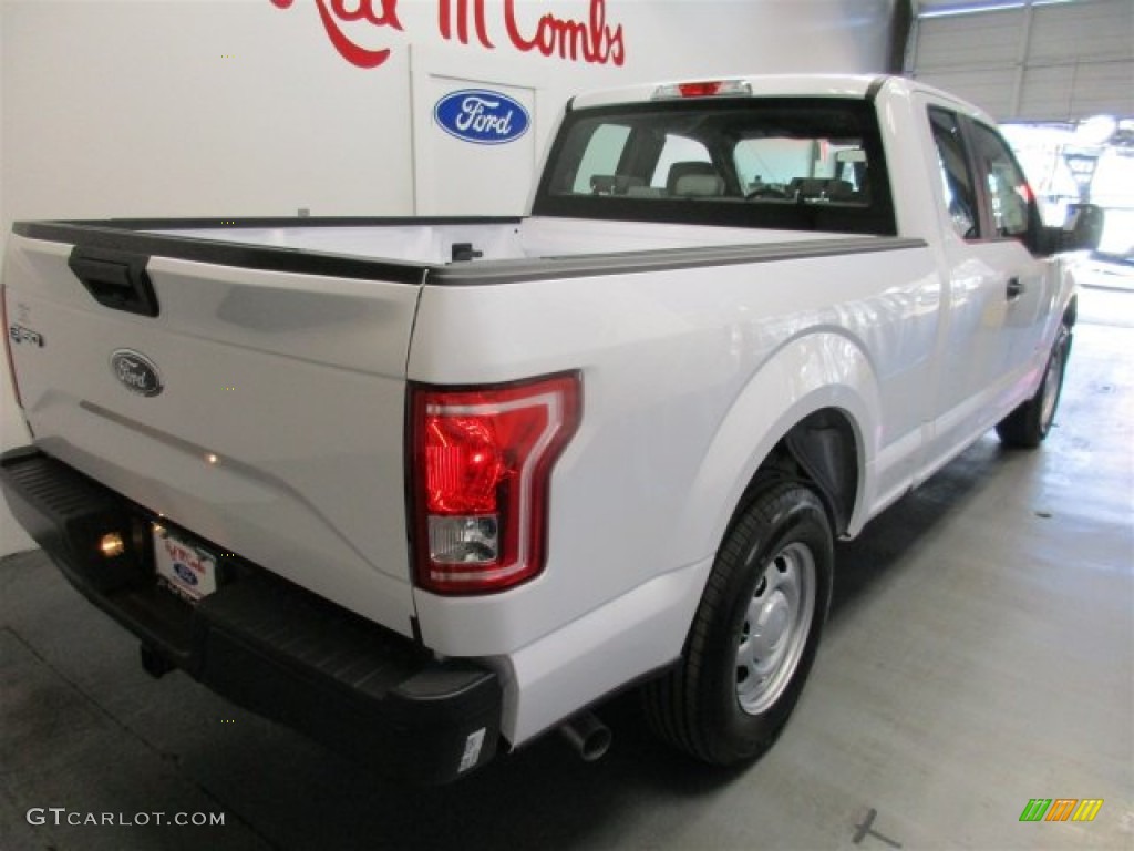 2016 F150 XL SuperCab - Oxford White / Medium Earth Gray photo #8