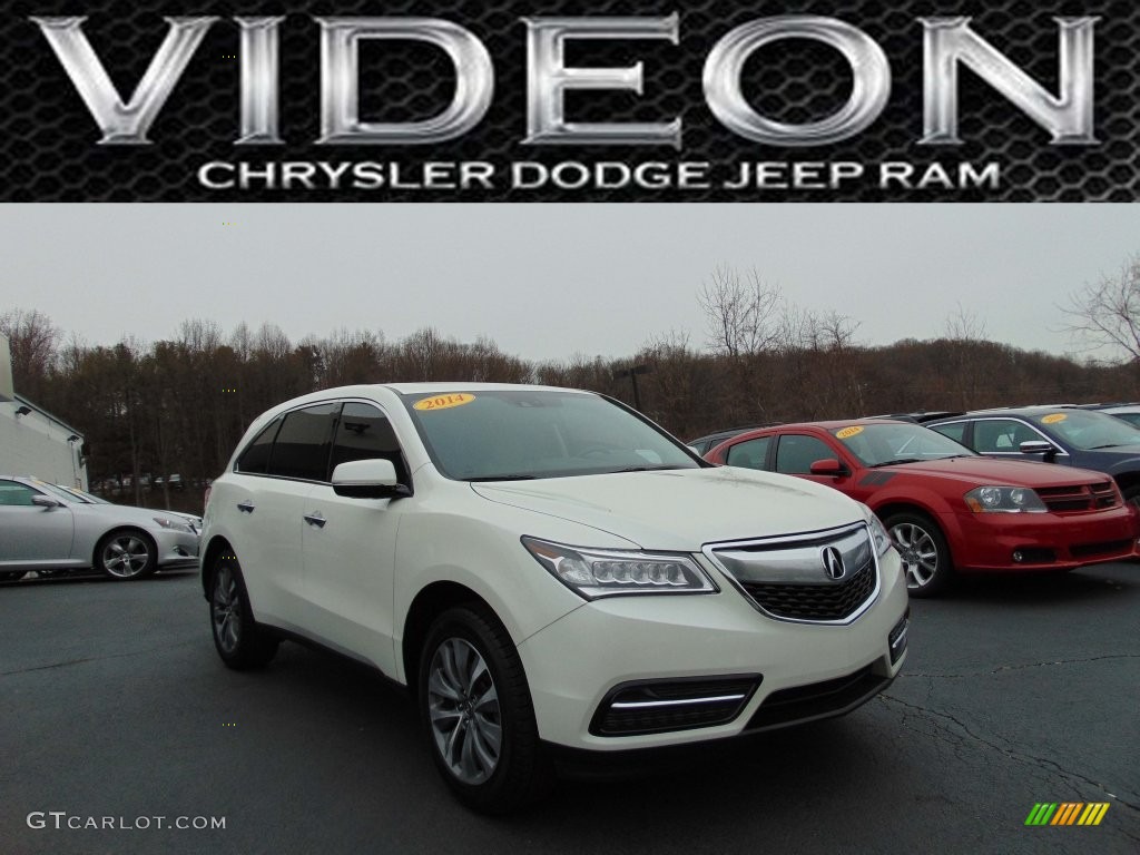 White Diamond Pearl Acura MDX