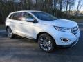 White Platinum Metallic 2015 Ford Edge Titanium