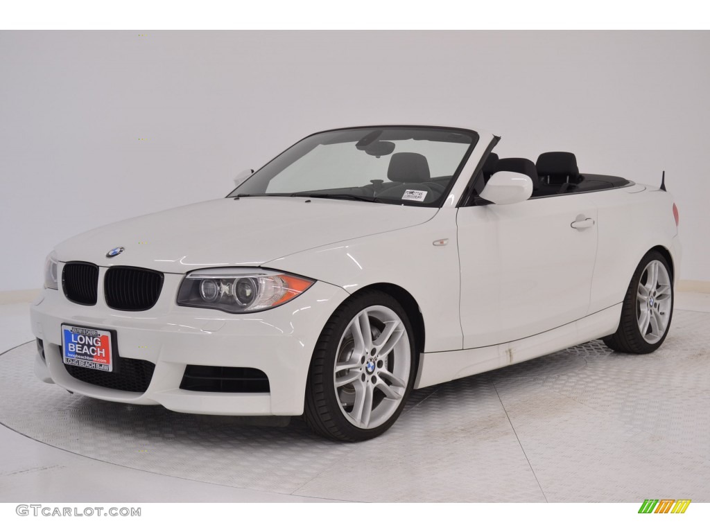 2013 1 Series 135i Convertible - Alpine White / Black photo #3