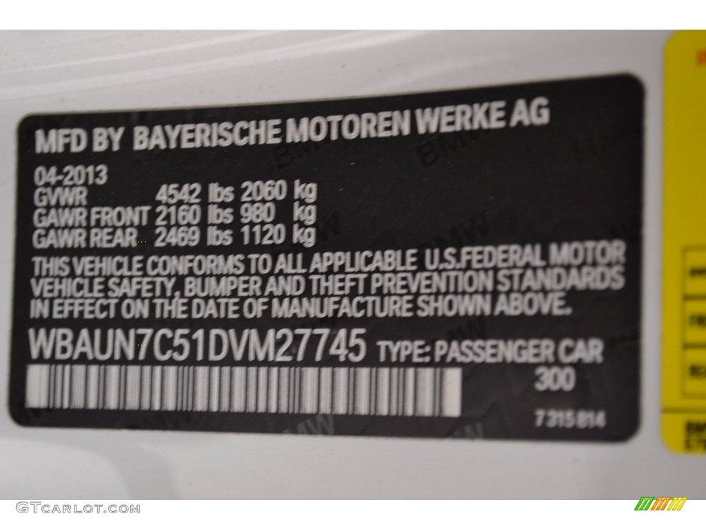 2013 1 Series 135i Convertible - Alpine White / Black photo #11