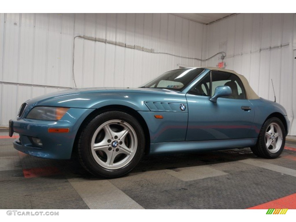 1998 Z3 1.9 Roadster - Atlanta Blue Metallic / Beige photo #2