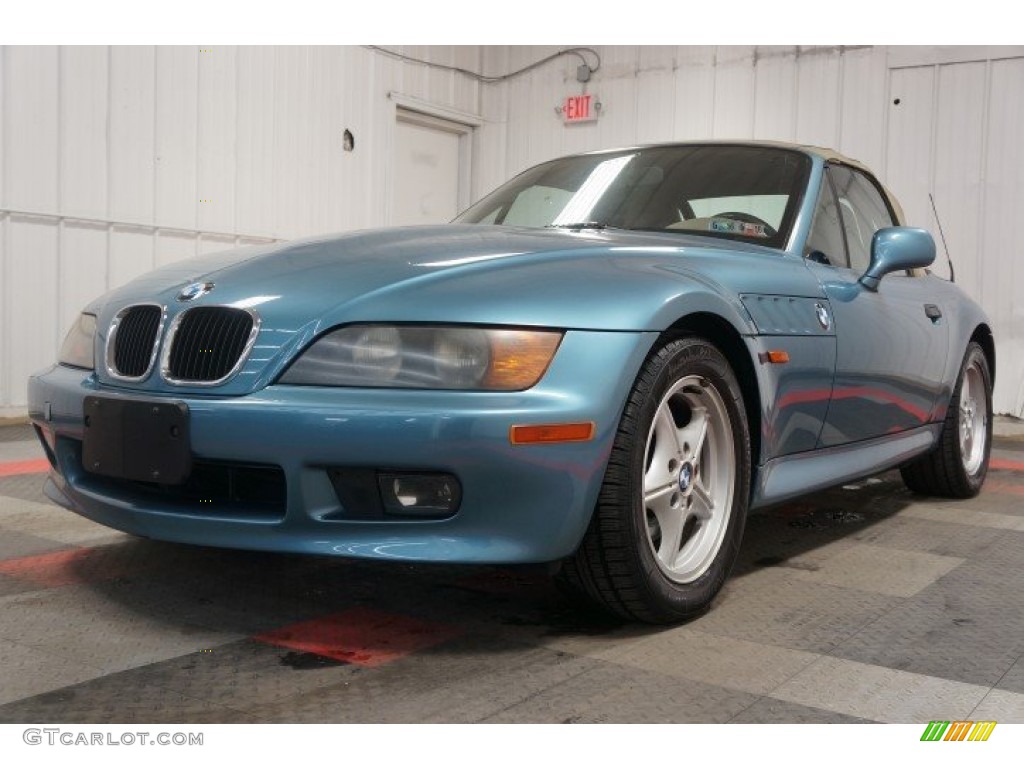1998 Z3 1.9 Roadster - Atlanta Blue Metallic / Beige photo #3