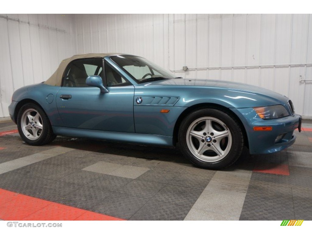 1998 Z3 1.9 Roadster - Atlanta Blue Metallic / Beige photo #6